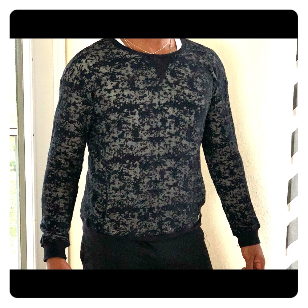 Diesel black gold burnout sweatshirt